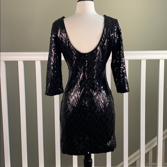 As U Wish black Sequin party dress size XL - Picture 3 of 4